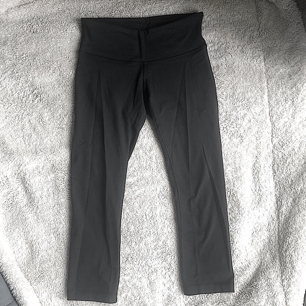 Lululemon Black crop wunder under leggings 4